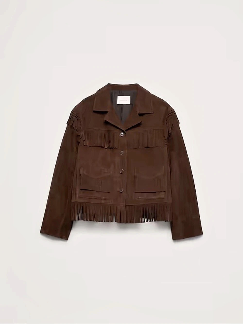 NWT Banana Republic HERITAGE SUEDE FRINGE JACKET Sz XS